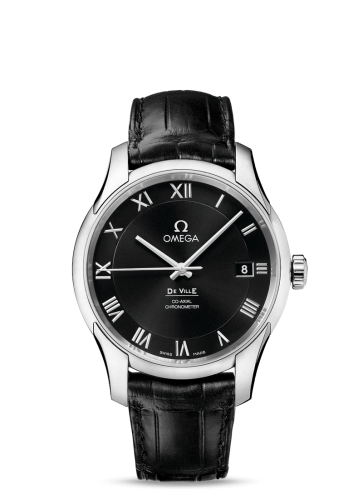 Omega De Ville Co-Axial 41 Stainless Steel / Black